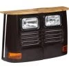 TRUE DEAL Buffet En Forme De Camion Bois De Manguier Massif Gris Foncé
