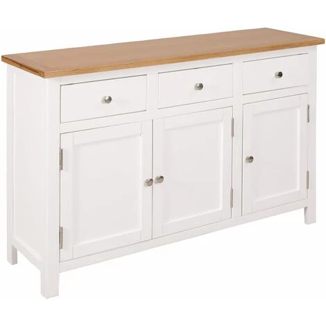 TRUE DEAL Buffet 110 X 33,5 X 70 Cm Bois De Chêne Massif 1 TRUE DEAL Buffet 110 X 33,5 X 70 Cm Bois De Chêne Massif