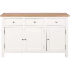 TRUE DEAL Buffet 110 X 33,5 X 70 Cm Bois De Chêne Massif 7 TRUE DEAL Buffet 110 X 33,5 X 70 Cm Bois De Chêne Massif -Buffet et enfilade Soldes 26223851 3