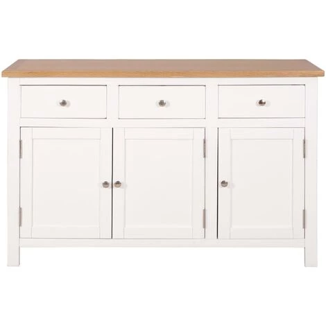 TRUE DEAL Buffet 110 X 33,5 X 70 Cm Bois De Chêne Massif 3 TRUE DEAL Buffet 110 X 33,5 X 70 Cm Bois De Chêne Massif – Image 3