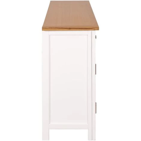 TRUE DEAL Buffet 110 X 33,5 X 70 Cm Bois De Chêne Massif 4 TRUE DEAL Buffet 110 X 33,5 X 70 Cm Bois De Chêne Massif – Image 4