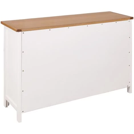 TRUE DEAL Buffet 110 X 33,5 X 70 Cm Bois De Chêne Massif 5 TRUE DEAL Buffet 110 X 33,5 X 70 Cm Bois De Chêne Massif – Image 5