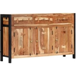 TRUE DEAL Buffet 120x35x75 Cm Bois D'acacia Solide