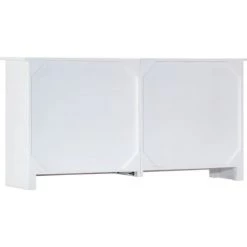 TRUE DEAL Buffet Fait à La Main Blanc 140x30x70 Cm Bois D'acacia Massif -Buffet et enfilade Soldes 26224927 4