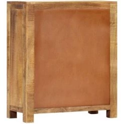 TRUE DEAL Buffet 65 X 30 X 75 Cm Bois De Manguier Massif Brut -Buffet et enfilade Soldes 26224971 4