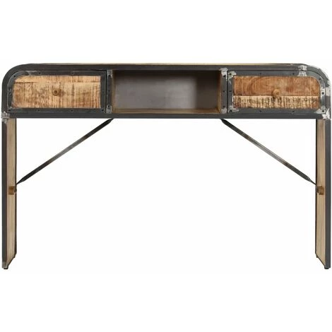 TRUE DEAL Buffet 120 X 30 X 75 Cm Bois De Manguier Massif 2 TRUE DEAL Buffet 120 X 30 X 75 Cm Bois De Manguier Massif – Image 2