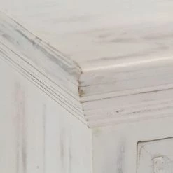 TRUE DEAL Buffet Blanc 140 X 40 X 74 Cm Bois De Manguier Massif 9 TRUE DEAL Buffet Blanc 140 X 40 X 74 Cm Bois De Manguier Massif -Buffet et enfilade Soldes 26226395 5