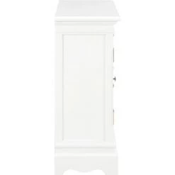 TRUE DEAL Buffet Blanc 70 X 28 X 70 Cm Bois De Pin Massif -Buffet et enfilade Soldes 26269353 4