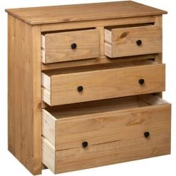 TRUE DEAL Buffet 80x40x83 Cm Pin Assortiment Panama -Buffet et enfilade Soldes 26272079 5