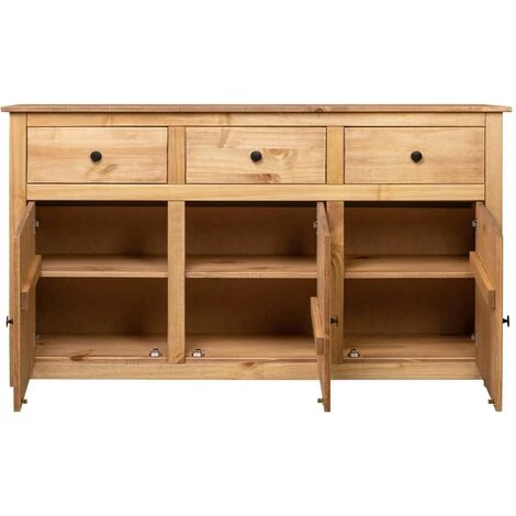 TRUE DEAL Buffet 135x40x80 Cm Pin Solide Assortiment Panama 4 TRUE DEAL Buffet 135x40x80 Cm Pin Solide Assortiment Panama – Image 4