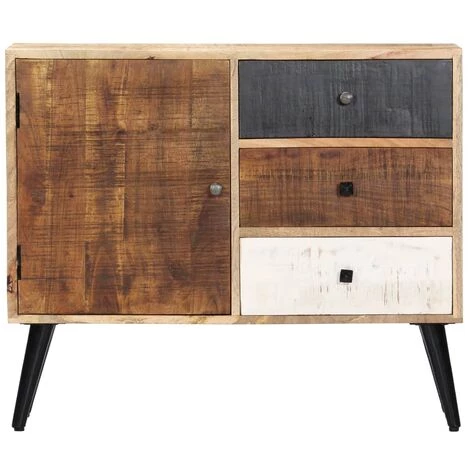 TRUE DEAL Buffet 88 X 30 X 73 Cm Bois De Manguier Massif 2 TRUE DEAL Buffet 88 X 30 X 73 Cm Bois De Manguier Massif – Image 2