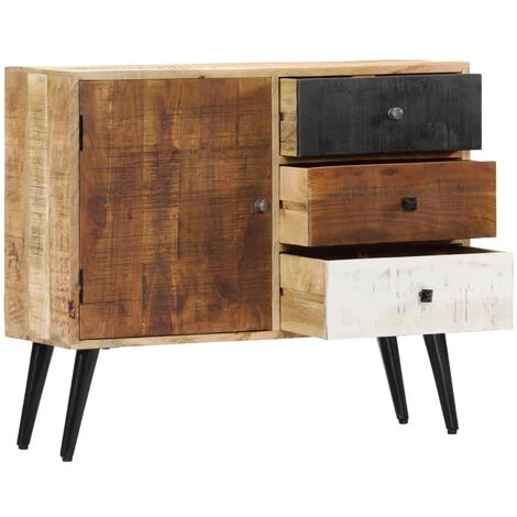 TRUE DEAL Buffet 88 X 30 X 73 Cm Bois De Manguier Massif 4 TRUE DEAL Buffet 88 X 30 X 73 Cm Bois De Manguier Massif – Image 4