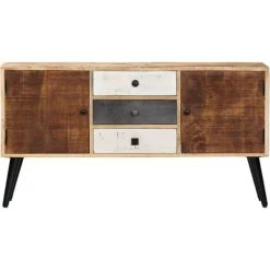 TRUE DEAL Buffet 118 X 30 X 62 Cm Bois De Manguier Massif 6 TRUE DEAL Buffet 118 X 30 X 62 Cm Bois De Manguier Massif -Buffet et enfilade Soldes 26272637 2