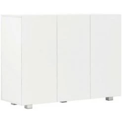 TRUE DEAL Buffet Blanc Brillant 107 X 35 X 76 Cm 9 TRUE DEAL Buffet Blanc Brillant 107 X 35 X 76 Cm -Buffet et enfilade Soldes 26273192 5