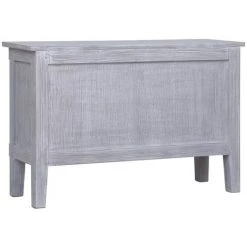 TRUE DEAL Buffet Avec 2 Tiroirs 90x30x60 Cm Bois D'acajou Massif 9 TRUE DEAL Buffet Avec 2 Tiroirs 90x30x60 Cm Bois D'acajou Massif -Buffet et enfilade Soldes 26273294 5