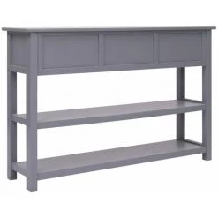 TRUE DEAL Buffet Gris 115 X 30 X 76 Cm Bois -Buffet et enfilade Soldes 26273596 5