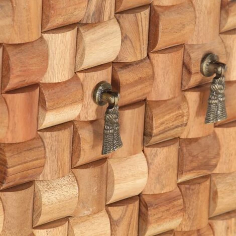 TRUE DEAL Buffet 75x35x65 Cm Bois D'acacia Solide 5 TRUE DEAL Buffet 75x35x65 Cm Bois D'acacia Solide – Image 5