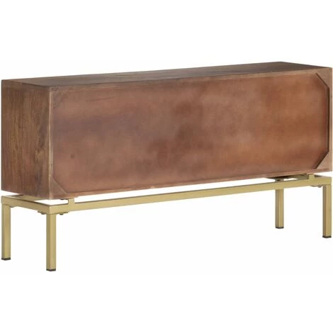 TRUE DEAL Buffet 120x29x60 Cm Bois De Manguier Massif 5 TRUE DEAL Buffet 120x29x60 Cm Bois De Manguier Massif – Image 5