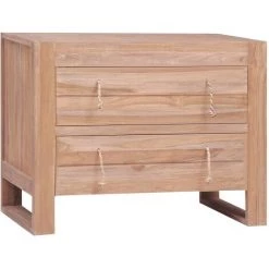 TRUE DEAL Buffet 80x35x60 Cm Bois De Teck Massif