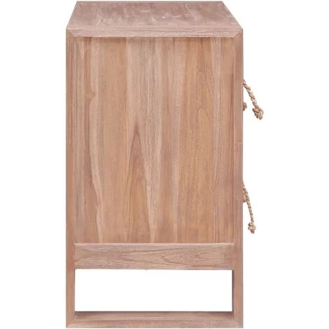 TRUE DEAL Buffet 80x35x60 Cm Bois De Teck Massif 3 TRUE DEAL Buffet 80x35x60 Cm Bois De Teck Massif – Image 3