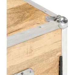 TRUE DEAL Buffet Avec 2 Portes 70x30x69 Cm Bois De Manguier Massif 8 TRUE DEAL Buffet Avec 2 Portes 70x30x69 Cm Bois De Manguier Massif -Buffet et enfilade Soldes 26299847 4