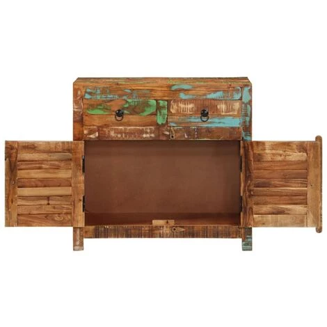 TRUE DEAL Buffet 70x30x68 Cm Bois De Récupération Solide 5 TRUE DEAL Buffet 70x30x68 Cm Bois De Récupération Solide – Image 5
