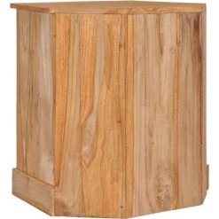 TRUE DEAL Buffet D'angle 60x45x60 Cm Bois De Teck Massif 9 TRUE DEAL Buffet D'angle 60x45x60 Cm Bois De Teck Massif -Buffet et enfilade Soldes 26300401 5