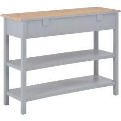 YOUTHUP Buffet Gris 110x35x80 Cm MDF - Gris -Buffet et enfilade Soldes 26528674 4