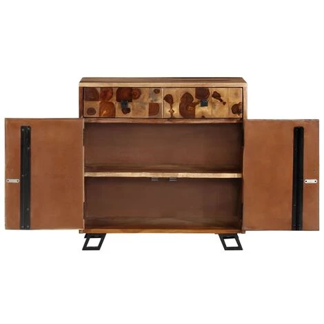 TRUE DEAL Buffet Bois Massif De Sesham 65 X 35 X 65 Cm 4 TRUE DEAL Buffet Bois Massif De Sesham 65 X 35 X 65 Cm – Image 4