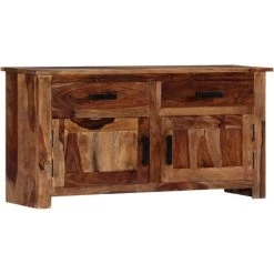 TRUE DEAL Buffet 100 X 30 X 50 Cm Bois Massif De Sesham