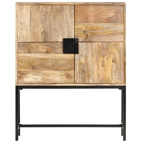 TRUE DEAL Buffet 80 X 30 X 100 Cm Bois De Manguier Solide 2 TRUE DEAL Buffet 80 X 30 X 100 Cm Bois De Manguier Solide – Image 2