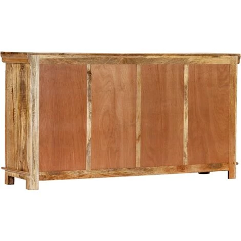 TRUE DEAL Buffet Avec 4 Tiroirs 160 X 40 X 85 Cm Bois Massif De Manguier 3 TRUE DEAL Buffet Avec 4 Tiroirs 160 X 40 X 85 Cm Bois Massif De Manguier – Image 3