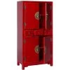 ALTOBUY IVANA ROUGE - Bahut 4 Portes Et 3 Tiroirs - Rouge