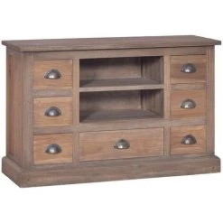 VidaXL Buffet 90x30x58 Cm Bois De Teck Massif - Brun
