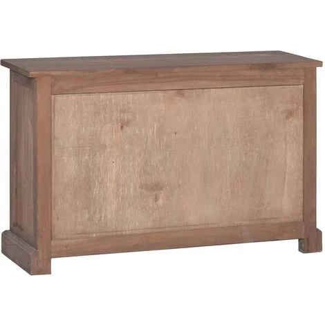 VidaXL Buffet 90x30x58 Cm Bois De Teck Massif - Brun 5 VidaXL Buffet 90x30x58 Cm Bois De Teck Massif - Brun – Image 5