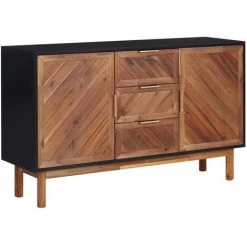 VidaXL Buffet 115x35x70 Cm Bois D'acacia Massif Et MDF - Brun