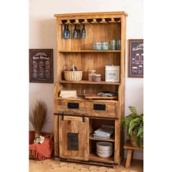 Armoire En Bois à 2 Tiroirs Uain SKLUM Bois Recyclé Bois Recyclé - Bois Recyclé Bois Recyclé -Buffet et enfilade Soldes 27119399 2