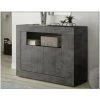 AZURA HOME DESIGN Buffet 2 Portes SAMANTHA 110x86 Anthracite