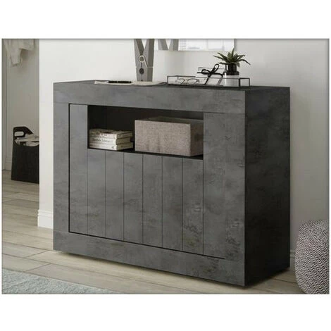 AZURA HOME DESIGN Buffet 2 Portes SAMANTHA 110x86 Anthracite 1 AZURA HOME DESIGN Buffet 2 Portes SAMANTHA 110x86 Anthracite
