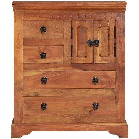 TRUE DEAL Buffet 62 X 30 X 75 Cm Bois D'acacia Massif 3 TRUE DEAL Buffet 62 X 30 X 75 Cm Bois D'acacia Massif – Image 3