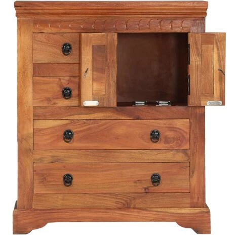 TRUE DEAL Buffet 62 X 30 X 75 Cm Bois D'acacia Massif 4 TRUE DEAL Buffet 62 X 30 X 75 Cm Bois D'acacia Massif – Image 4