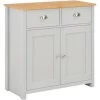 TRUE DEAL Buffet Gris 79 X 35 X 81 Cm