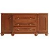 HUCOCO BAVARIAL - Grand Buffet Salon/chambre/salle à Manger - Style Classique - Dimensions 184,5x87x49,5 Cm - Faces En Bois - Marron