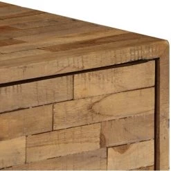 HELLOSHOP26 Buffet Bahut Armoire Console Meuble De Rangement Bois De Teck Recyclé 75 Cm - Bois -Buffet et enfilade Soldes 27479327 5