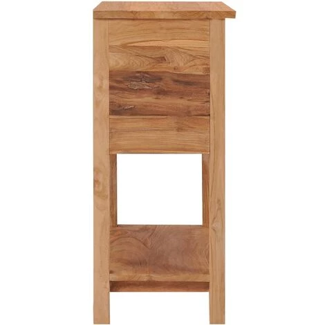 TRUE DEAL Buffet 78x35x80 Cm Bois De Teck Massif 4 TRUE DEAL Buffet 78x35x80 Cm Bois De Teck Massif – Image 4