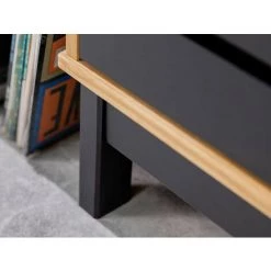 Buffets BOBOCHIC - Buffet 1 Porte AUSTIN Noir Et Bois Clair - Noir 9 Buffets BOBOCHIC - Buffet 1 Porte AUSTIN Noir Et Bois Clair - Noir -Buffet et enfilade Soldes 27802878 5