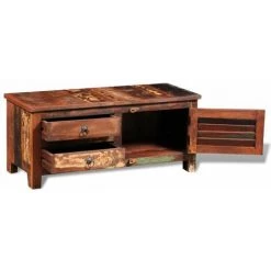 ASUPERMALL Buffet De Televiseur Bois Massif De Recuperation 9 ASUPERMALL Buffet De Televiseur Bois Massif De Recuperation -Buffet et enfilade Soldes 27970474 5