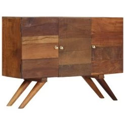 ASUPERMALL Buffet Bois Recycle Massif 110 X 30 X 75 Cm Marron -Buffet et enfilade Soldes 27970548 5