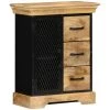 ASUPERMALL Buffet 60 X 30 X 75 Cm Bois De Manguier Massif