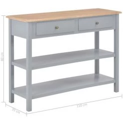 ASUPERMALL Buffet Gris 110x35x80 Cm MDF 7 ASUPERMALL Buffet Gris 110x35x80 Cm MDF -Buffet et enfilade Soldes 27970666 3
